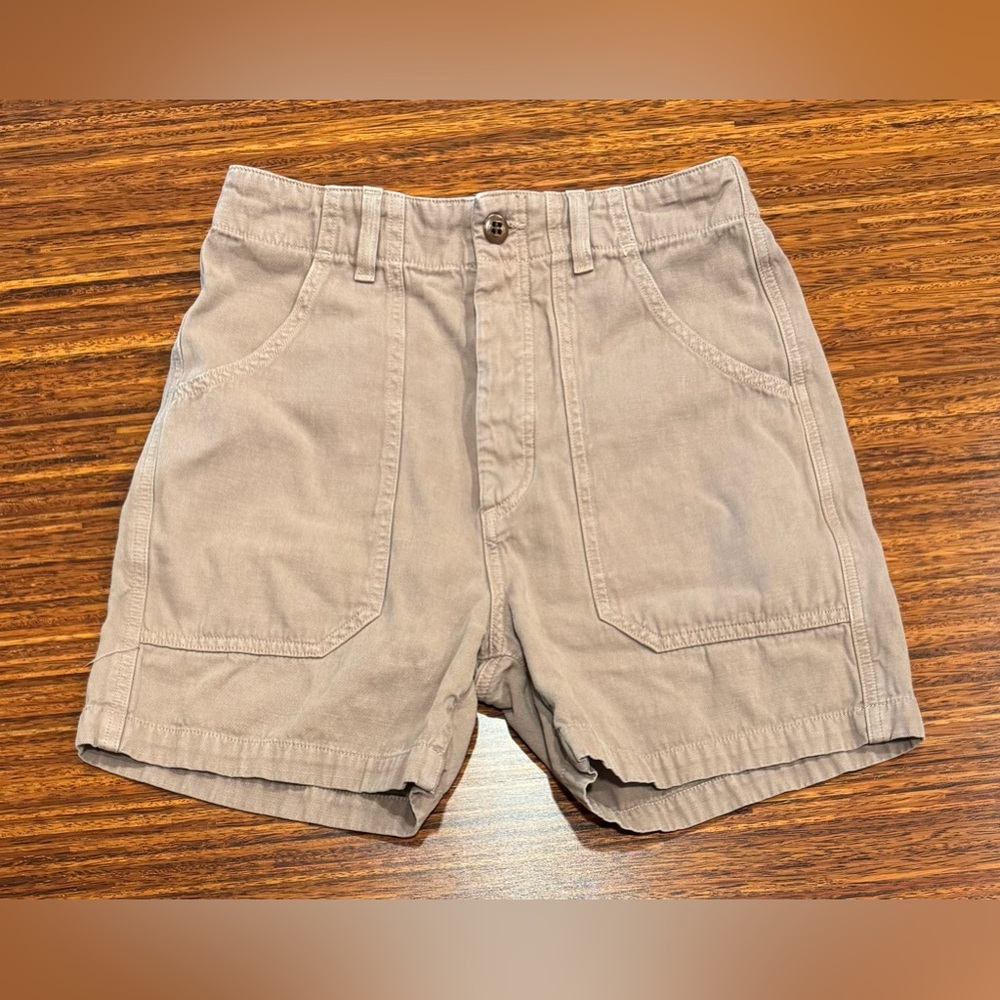 Citizens of Humanity Tan Surplus Utility Shorts Size 25 Coastal Chic Gorpcore